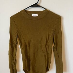 Olive Green Crew Neck Sweater